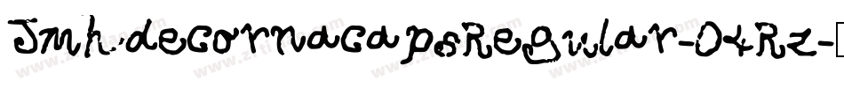 JmhdecornacapsRegular-04Rz字体转换