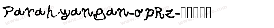 Parahyangan-opRz字体转换