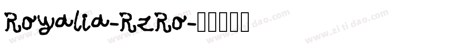 Royalia-RzRo字体转换