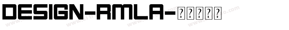 Design-RMlA字体转换