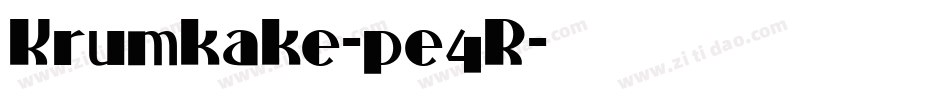 Krumkake-pe4R字体转换