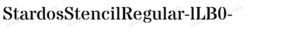 StardosStencilRegular-lLB0字体转换