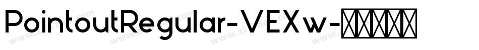 PointoutRegular-VEXw字体转换