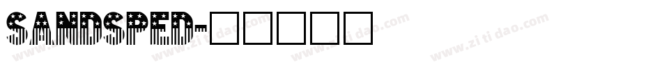 sandsped字体转换