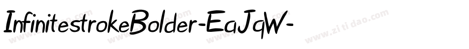 InfinitestrokeBolder-EaJqW字体转换