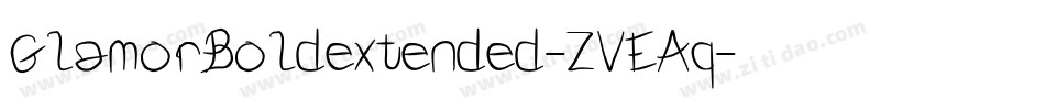 GlamorBoldextended-ZVEAq字体转换