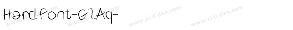 Hardfont-GlAq字体转换