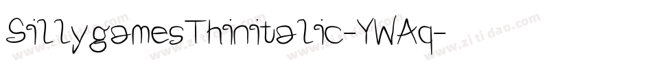 SillygamesThinitalic-YWAq字体转换