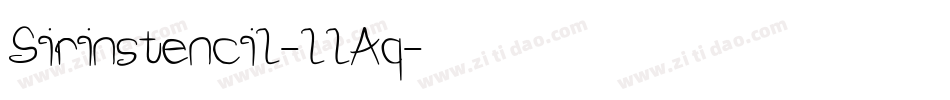 Sirinstencil-llAq字体转换