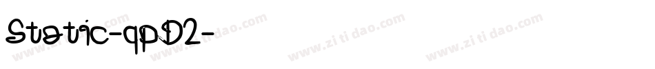 Static-qpD2字体转换