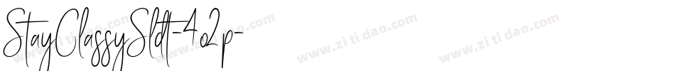 StayClassySldt-4o2p字体转换