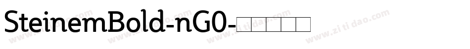 SteinemBold-nG0字体转换