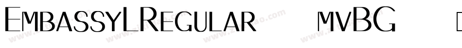 EmbassyLRegular-mvBG字体转换