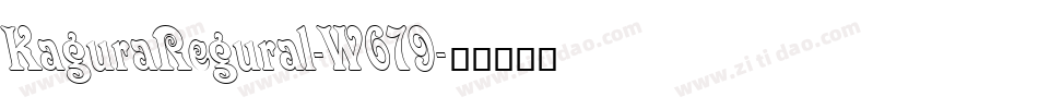 KaguraRegural-W679字体转换
