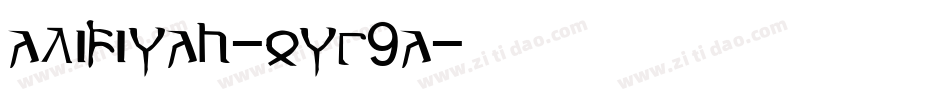 Alifiyah-owg9a字体转换