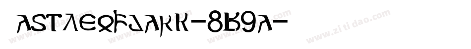 CastleOfDark-8B9A字体转换