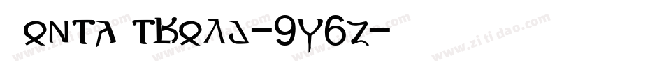 Contactbold-9Y6Z字体转换
