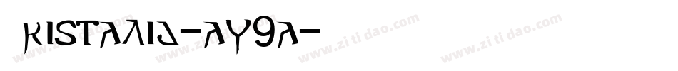 Cristalid-aW9a字体转换