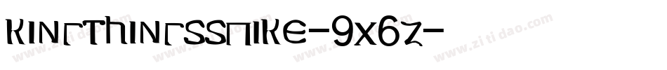 KingthingsSpike-9X6Z字体转换 KingthingsSpike-9X6Z字体转换
