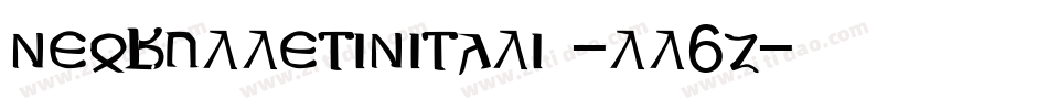 NeobulletinItalic-lL6Z字体转换