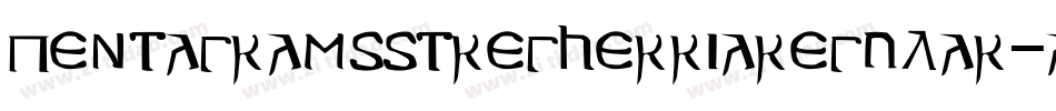 PentagramsStregherriaRegular-A9a2字体转换