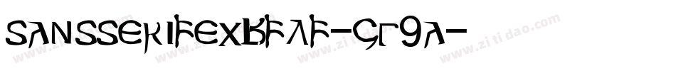Sansserifexbflf-JG9a字体转换