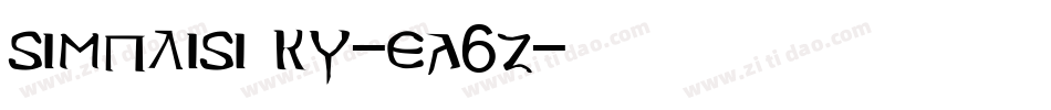 Simplisicky-EA6z字体转换 Simplisicky-EA6z字体转换