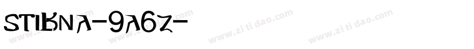 Stibna-9a6Z字体转换