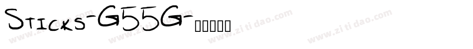 Sticks-G55G字体转换