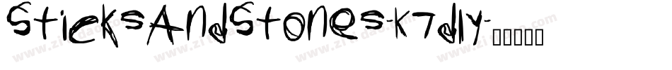 SticksAndStones-K7dly字体转换