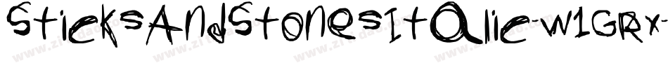 SticksAndStonesItalic-w1GRx字体转换 SticksAndStonesItalic-w1GRx字体转换