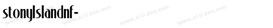 stonylslandnf字体转换