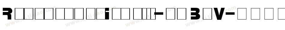 RegensburgItalic-ywBaV字体转换