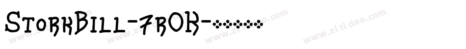 StorkBill-7rOK字体转换
