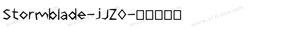 Stormblade-jJZ0字体转换