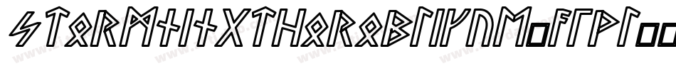 StormningThorOblique-A1WL字体转换
