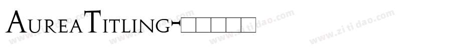 AureaTitling字体转换