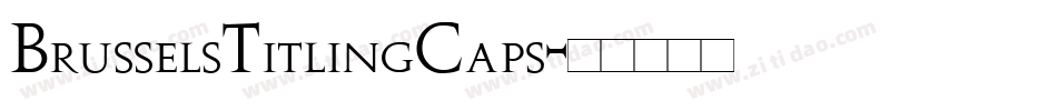 BrusselsTitlingCaps字体转换