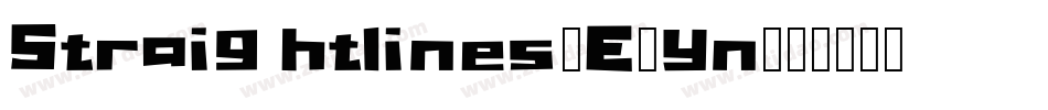 Straightlines-E9yn字体转换