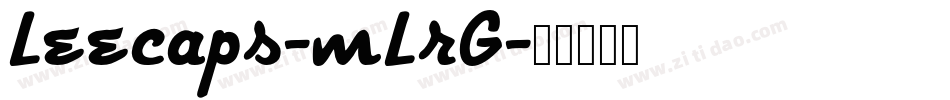 Leecaps-mLrG字体转换