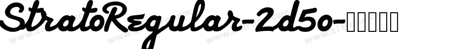 StratoRegular-2d5o字体转换