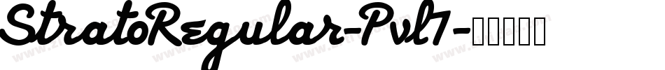 StratoRegular-Pvl7字体转换