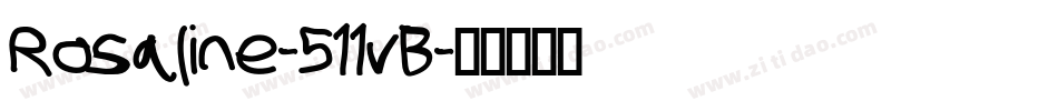 Rosaline-511vB字体转换