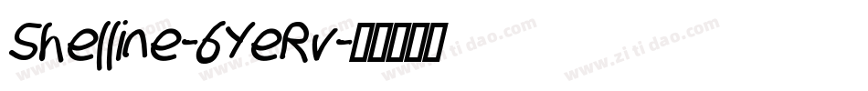 Shelline-6YeRv字体转换