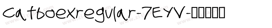 Catboexregular-7EYV字体转换