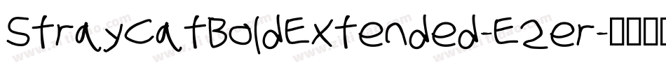 StrayCatBoldExtended-E2er字体转换