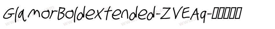 GlamorBoldextended-ZVEAq字体转换
