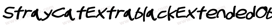 StrayCatExtrablackExtendedOblique-Gwea字体转换