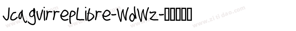 JcaguirrepLibre-WdWz字体转换