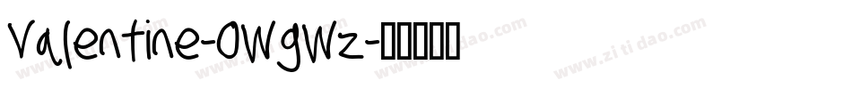 Valentine-0WgWz字体转换